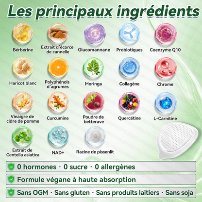 Boutique officielle 🍀🍀𝐆𝐋𝐎𝐑𝐄𝐍𝐃𝐀® Moringa · Berbérine + NAD+ – Patch Microneedle Nano Avancé 10-en-1 (1×/jour, résultats visibles en 7 jours) | Obésité, relâchement cutané, apnée du sommeil, articulations, etc.-LYJ
