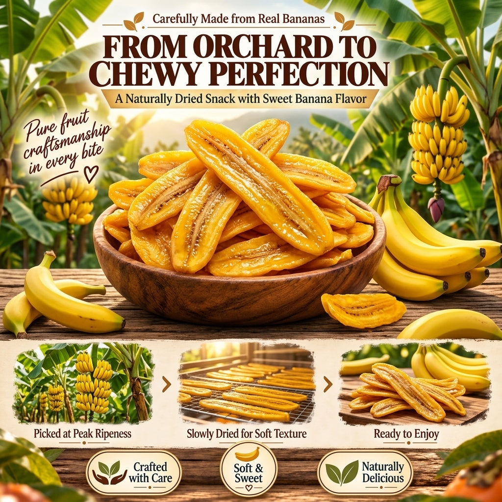 🍌Sun-Kissed Banana Slices - ✨Bringing Natural Sweetness and Rich Fruit Flavor to Every Bite-Amy