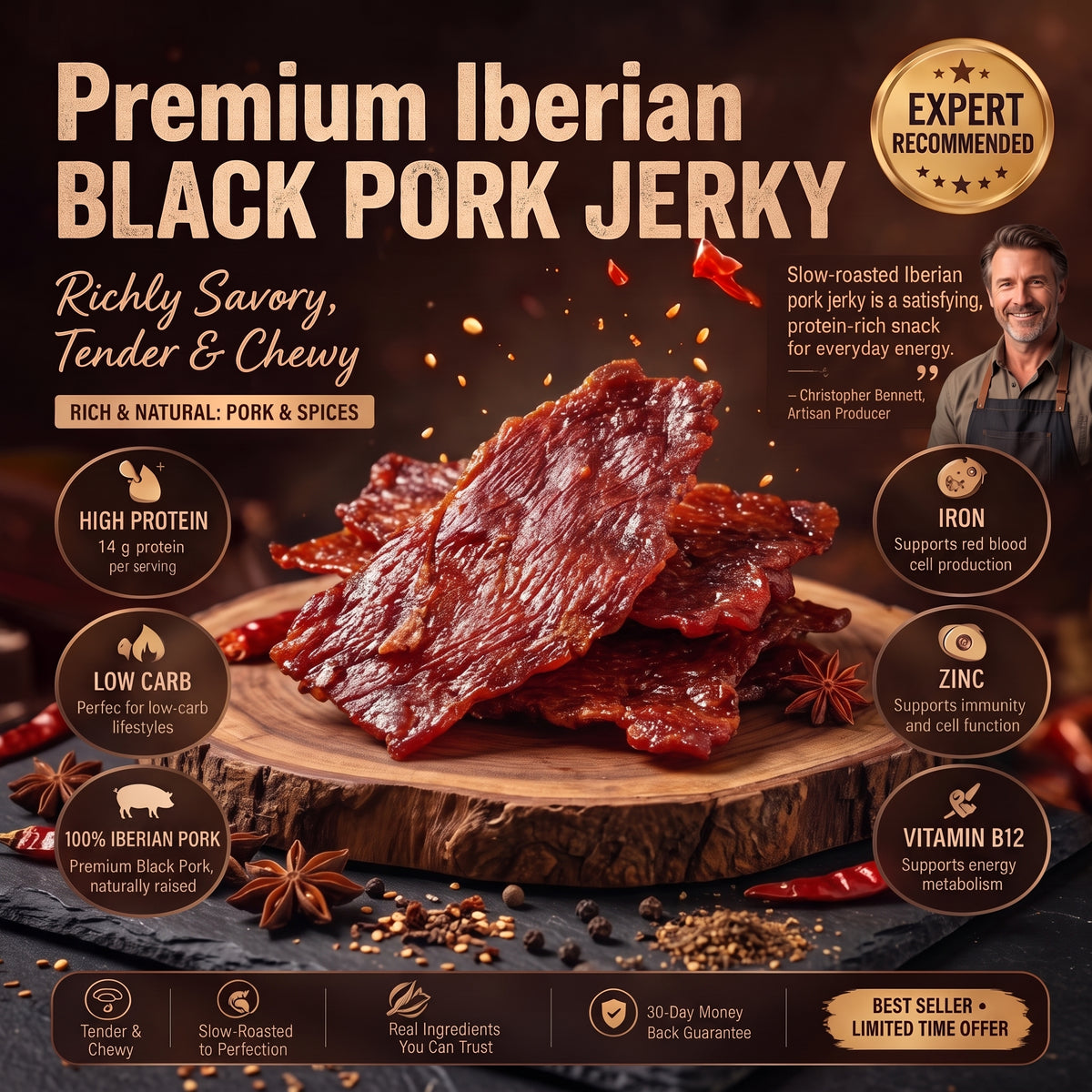 🐖 Premium Iberian Black Pork Slices – 🤤 Deep Meaty Flavor & A Perfectly Chewy Texture – Amy