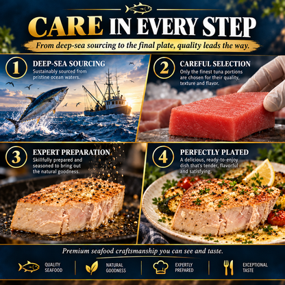 🐟Premium Deep Sea Tuna Chunks-🥩Supports Heart Health Management & Blood Sugar Balance-XA