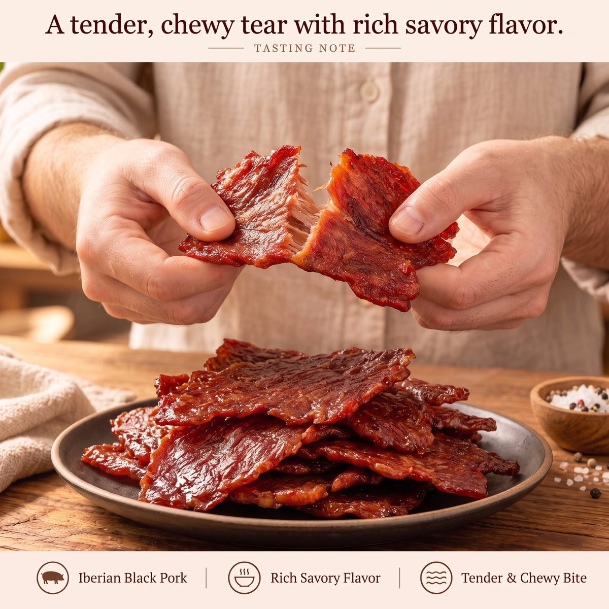 🐖 Premium Iberian Black Pork Slices – 🤤 Deep Meaty Flavor & A Perfectly Chewy Texture – Amy