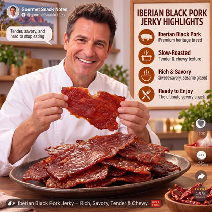 🐖 Premium Iberian Black Pork Slices – 🤤 Deep Meaty Flavor & A Perfectly Chewy Texture – Amy