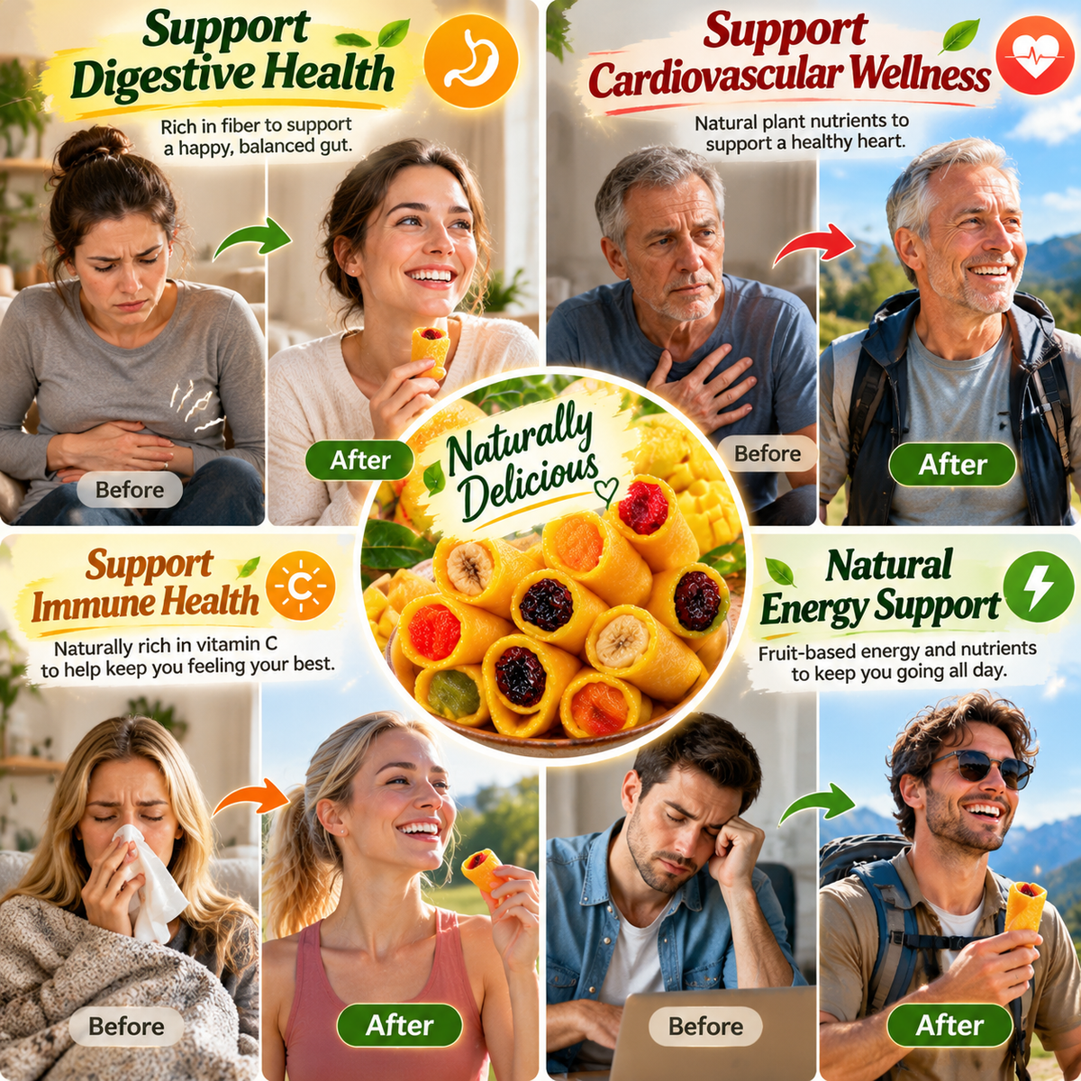 🥭 Premium Mango Fruit Rolls – 💯 A Clean Tropical Snack for Active Living - Amy