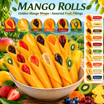 🥭 Premium Mango Fruit Rolls – 💯 A Clean Tropical Snack for Active Living - Amy