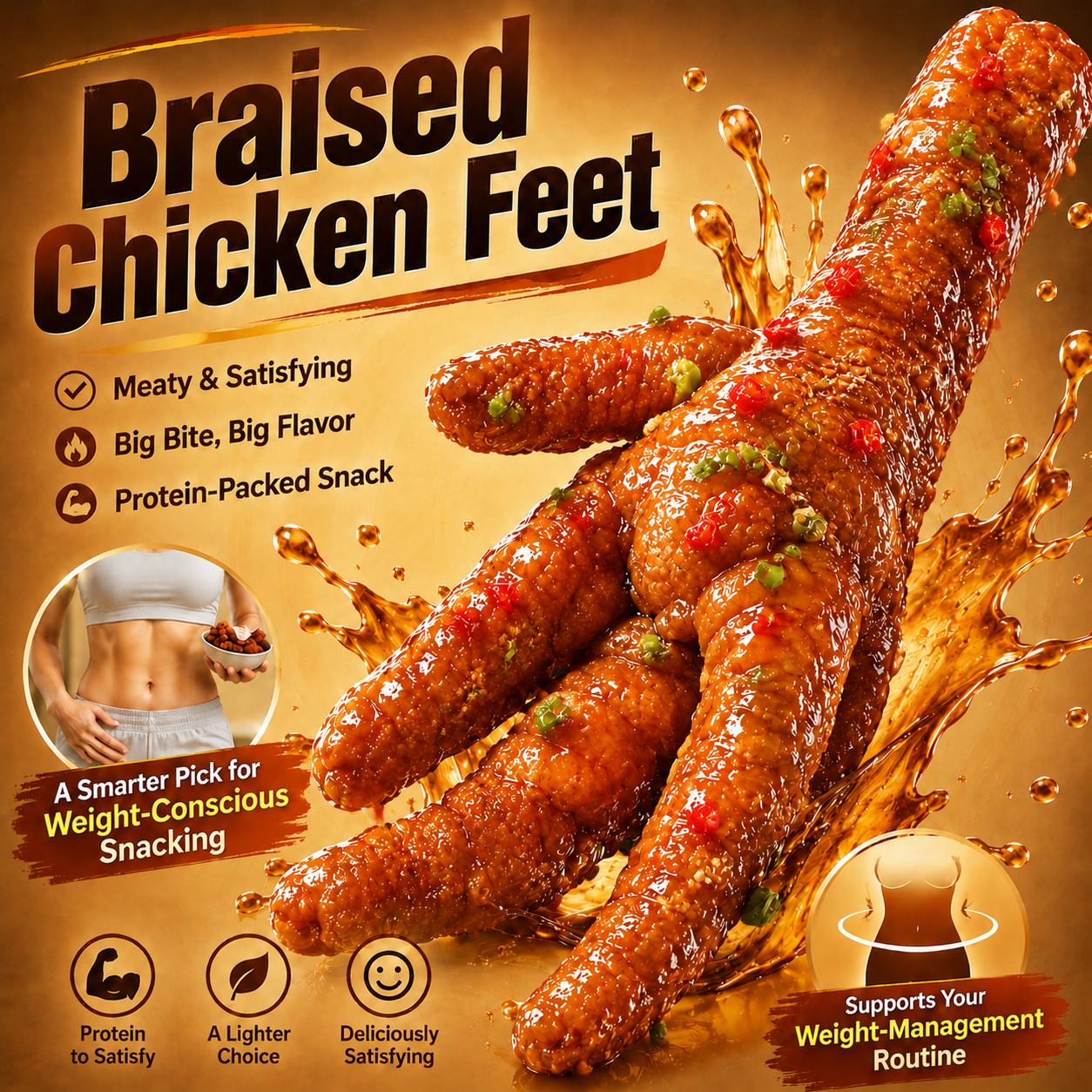 🚂American Bresse Chicken Feet — A Delicious Low-Carb Protein Snack to Support Your Weight Loss Journey-H1