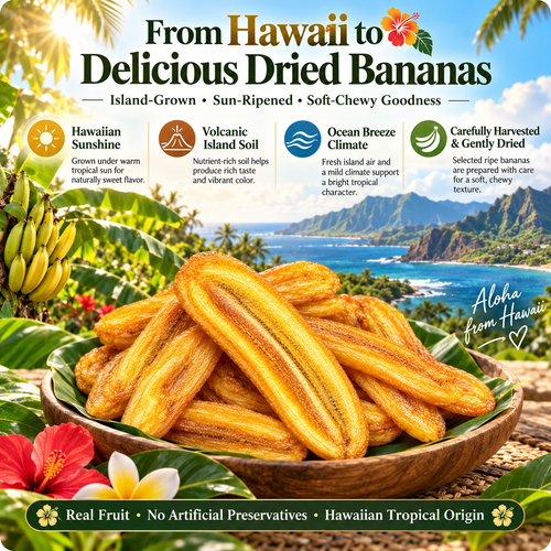 🍌Premium Golden Dried Bananas-💯A Clean Tropical Snack for Active Living-Amy