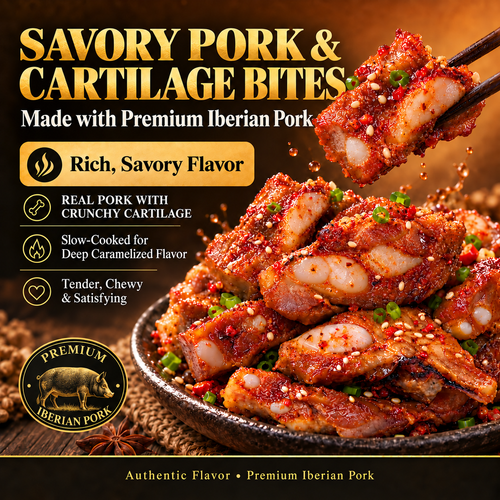 🍖 Premium Iberian Pork & Cartilage Bites 🐖🐖 Supports Heart Health Management & Blood Sugar Balance-Amy