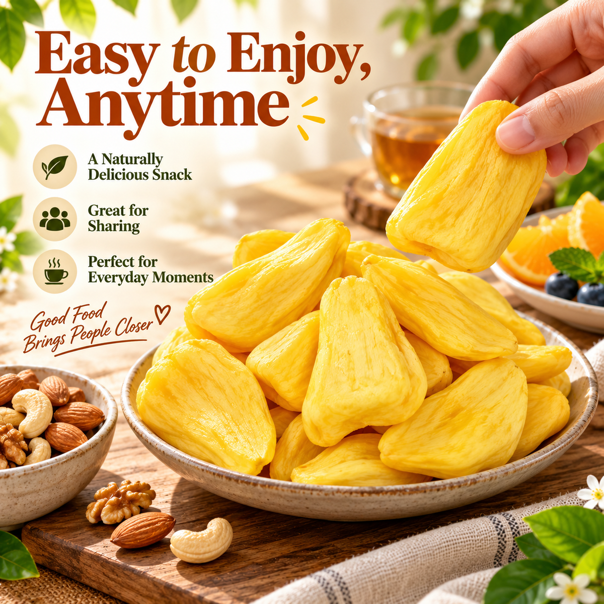 🍍Premium Golden Jackfruit Crisps-🏆A Clean Tropical Snack for Active Living-XA