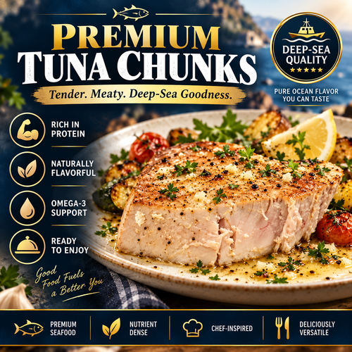 🐟Premium Deep Sea Tuna Chunks-🥩Supports Heart Health Management & Blood Sugar Balance-XA
