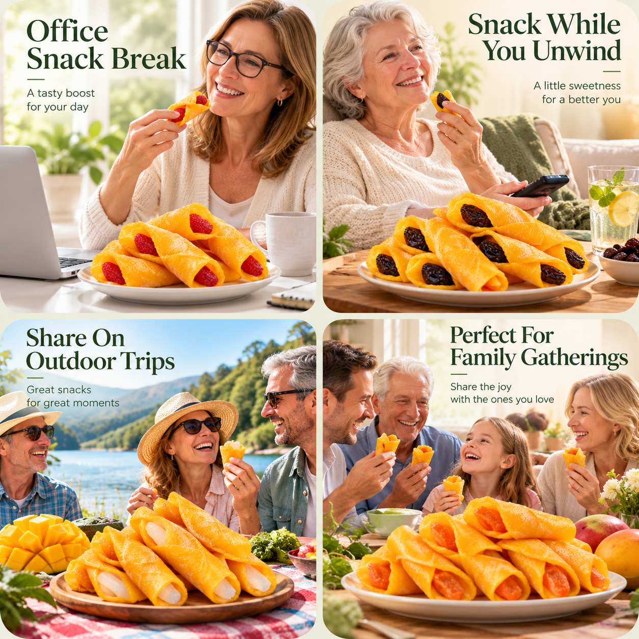 Mango fruit rolls for everyday snacking
